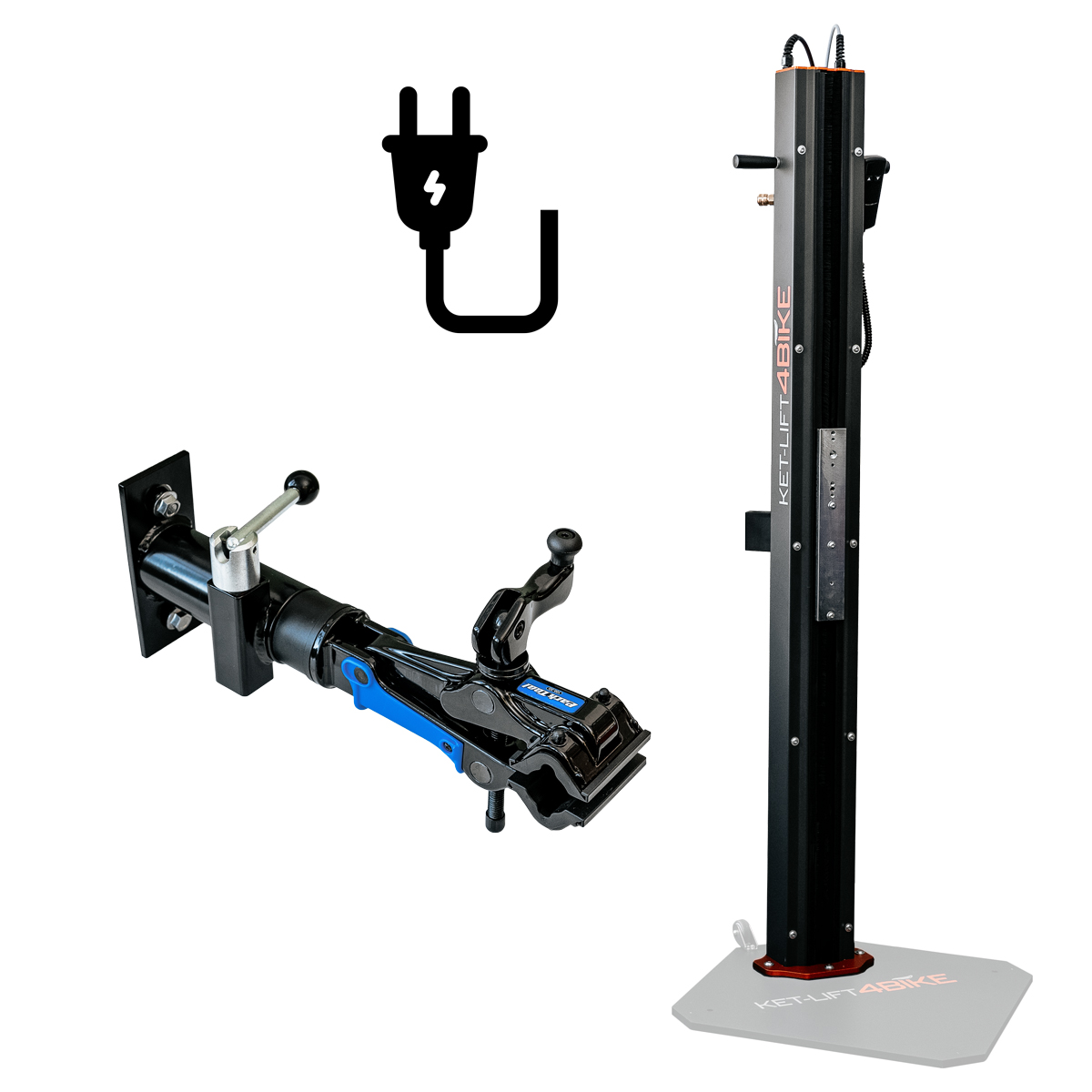 Bike repair stand electric with mounting clamp Park Tool