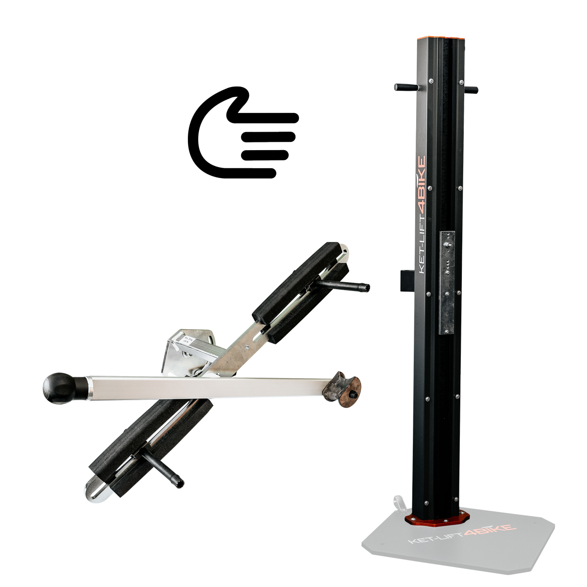Bike repair stand manual with mounting clamp Tip-Top 3-Punkt